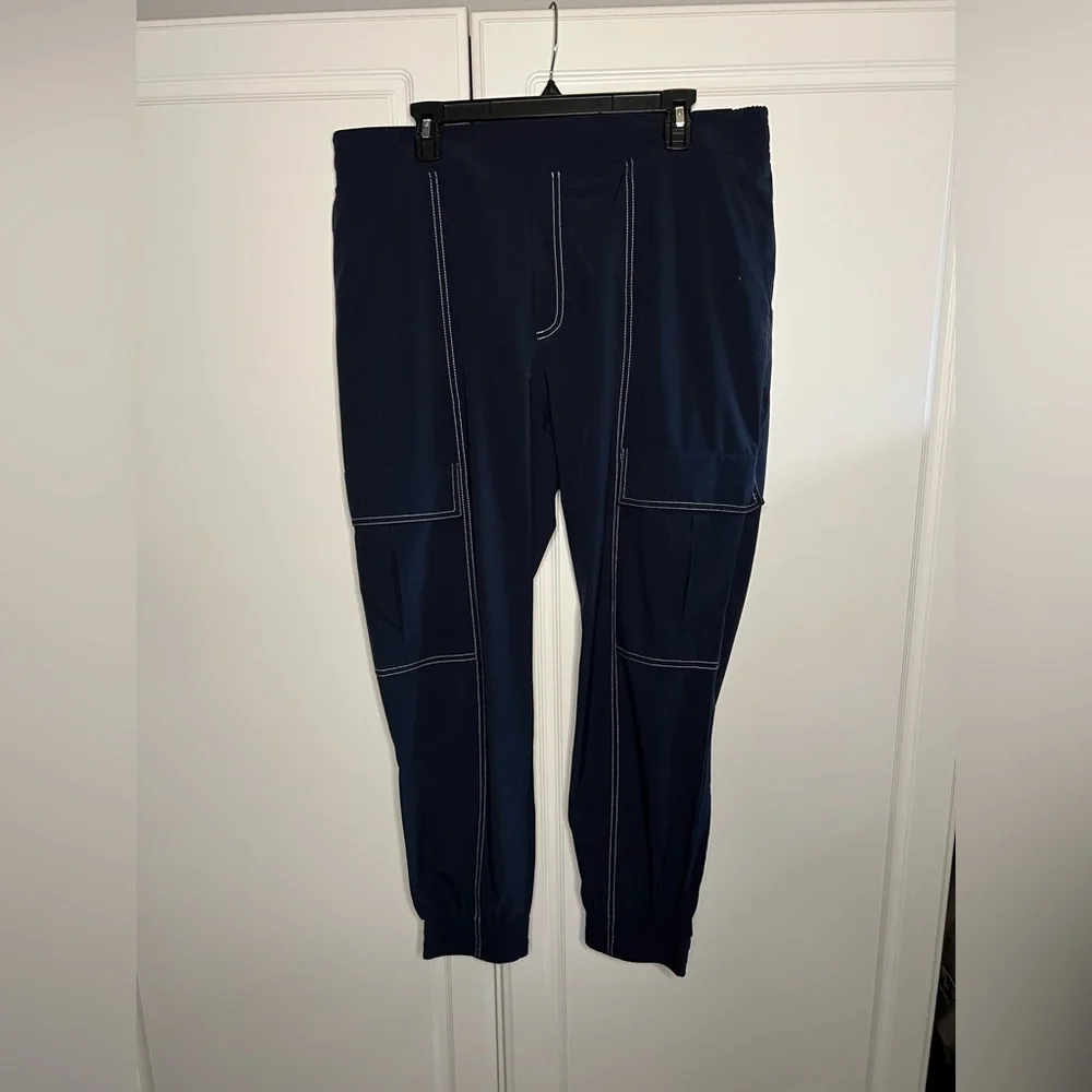 Athleta Chelsea Utility Jogger Pants Contrast Stitching - Picture 2 of 11